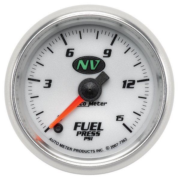 2-1/16" FUEL PRESSURE, 0-15 PSI, NV